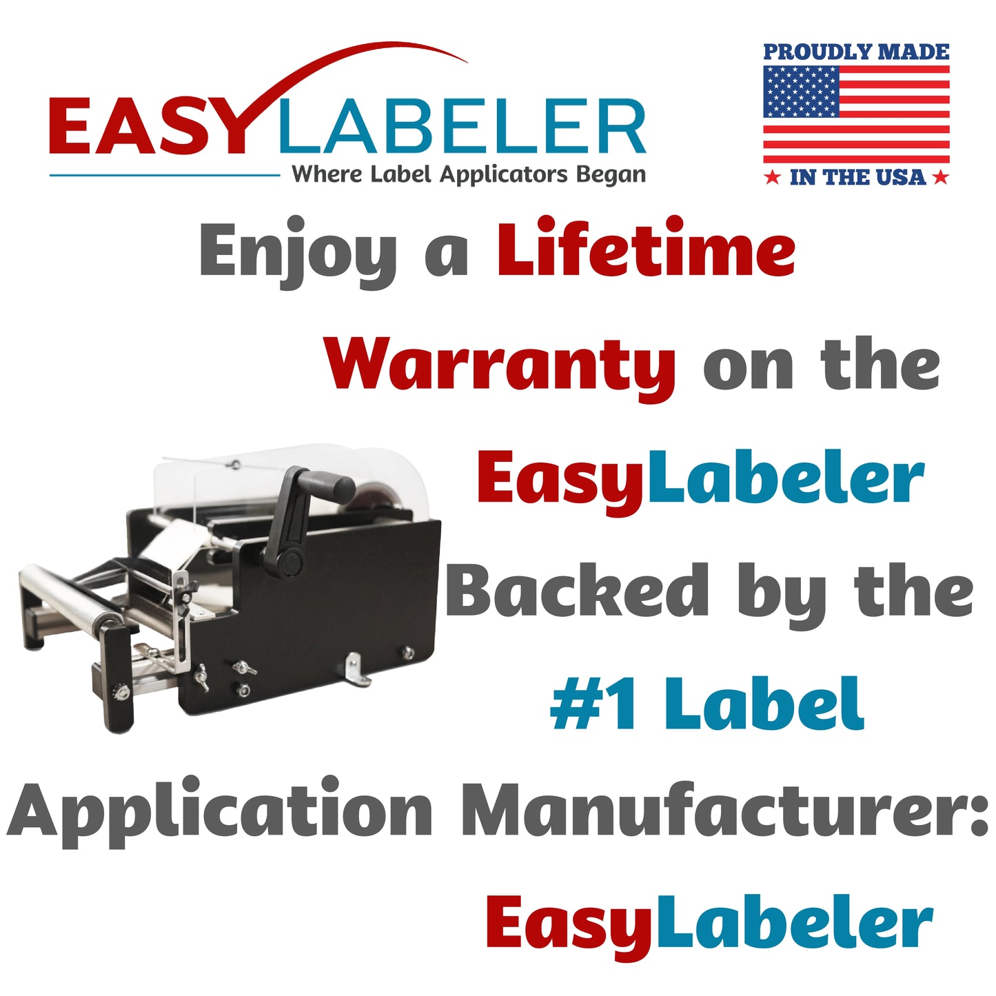 Label Applicator Machine For Bottles, Cans & Containers | Product Diameters Between 1.5 & 8 Inches | Easy Labeler HC10