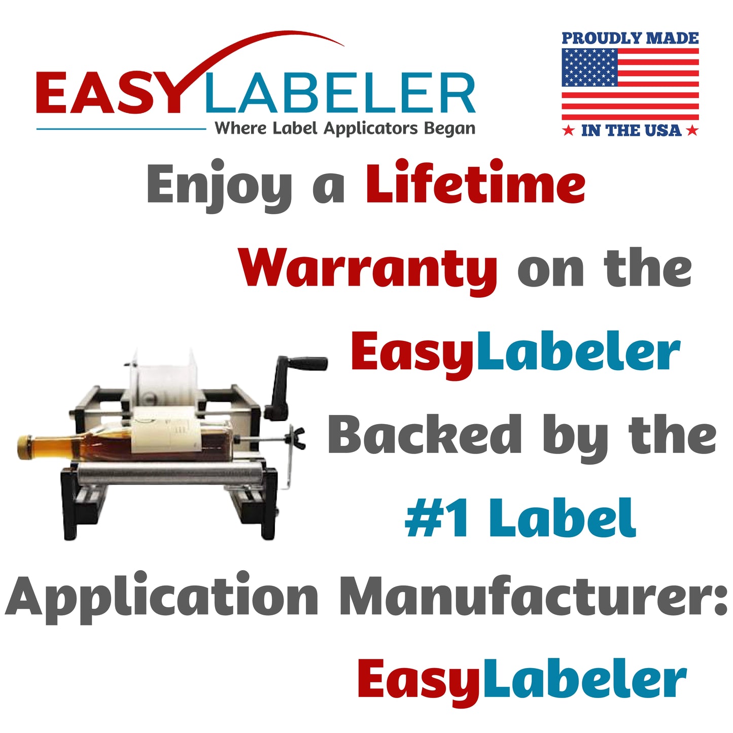 Label Applicator Machine For Soda Bottles & Containers | Product Diameters Between 1.5 & 6 Inches | Easy Labeler HC7